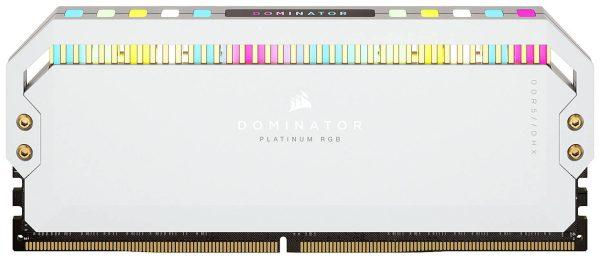 رم دسکتاپ DDR5 دوکاناله 5600مگاهرتز CL36 کورسیر مدل (CORSAIR DOMINATOR PLATINUM RGB (white ظرفیت 32 گیگابایت