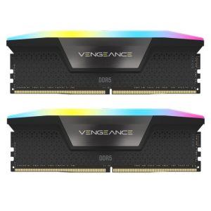 رم دسکتاپ DDR5 دو کاناله 5600 مگاهرتز کورسیر مدل VENGEANCE AMD EXPO RGB ظرفیت 64 گیگابایت CL40