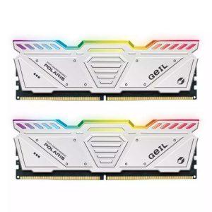 رم دسکتاپ DDR5 دو کاناله 5200 مگاهرتز GEIL POLARIS WHITE ظرفیت 32 گیگابایت